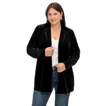 Blazer Sofisticado SHEEGO Negro