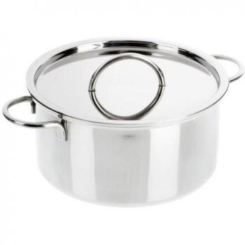 Edelstahltopf Ø 12 cm mit Deckel