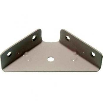Square Corner Bracket 64mm 18mm Deep White Steel