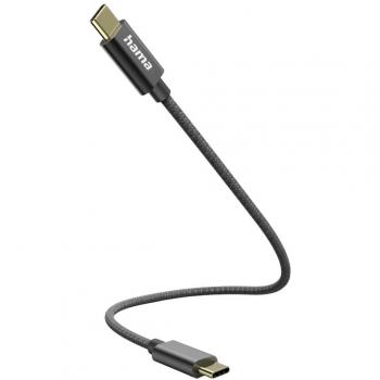 Cable USB‑C pour recharge rapide 0,2 m noir
