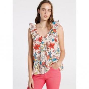 Blusa Estiva Senza Maniche Lois Jeans 1237 Stripe