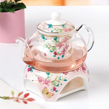 Sakura Ceramic Glass Bubble Teapot