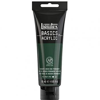 Peinture acrylique Basics 118 ml – Vert de Hooker (O)