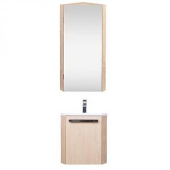 Lave-mains d'angle style chêne antique