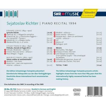 Svjatoslav Richter: Piano Recital 1994
