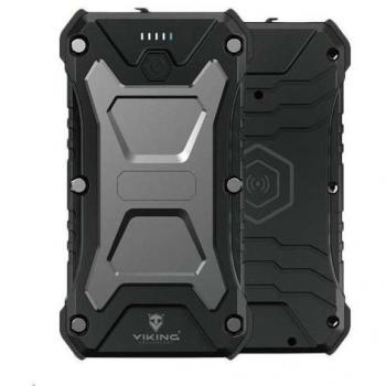 SKADI‑I Outdoor Powerbank von Viking – 10 000 mAh, Schwarz/Grau