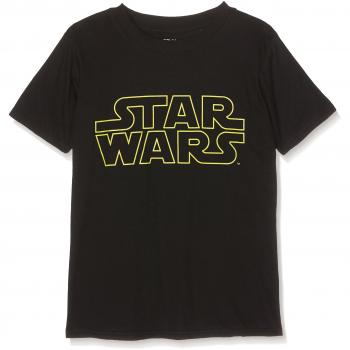 Star Wars Jungen T-Shirt mit Logo, schwarz, 11-12 Jahre
