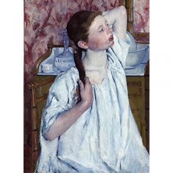 Mary Cassatt 300‑Teilen Puzzle – Mädchen frisiert sich (1886)