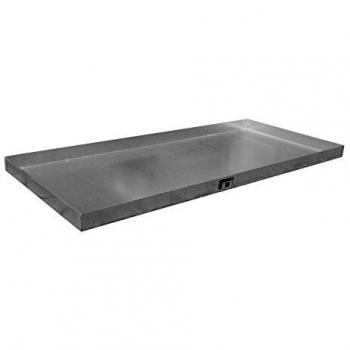 Petit Bac V4A Bauer, sans grille perforée, L 1390×l 600×H 60 mm, 150 kg, 1.4571 argent