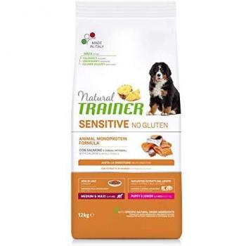 Trainer Natural Sensitive 12kg Saumon pour Chiens Chiots et Juniors