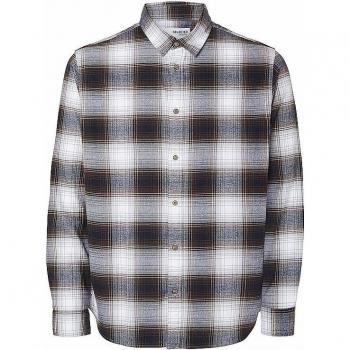 Selected Flanellhemd für Herren Slim Fit Weiß XXL