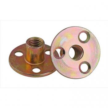 Sofa Foot Lock Nut Galvanized Iron Plate M8 M10 (2pcs)