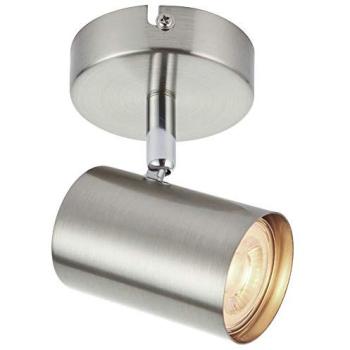 Satin Chrome Round GU10 Ceiling/Wall Spotlight – Kitchen Downlight