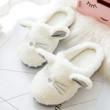 Soft Plush Cat House Slippers