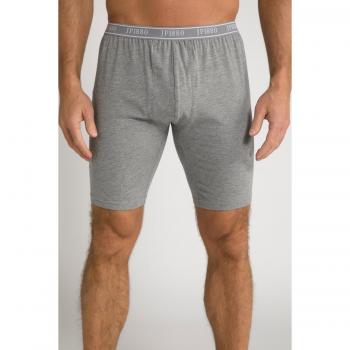 Boxer lunghi taglia comoda JP1880, Uomo, Grigio, Cotone/Poliestere
