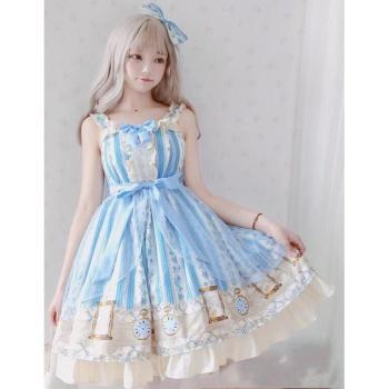 Tenue de princesse Lolita rétro, nœud papillon et dentelle