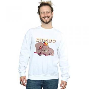 Pull à capuche Disney “Dumbo” – Homme, blanc, L