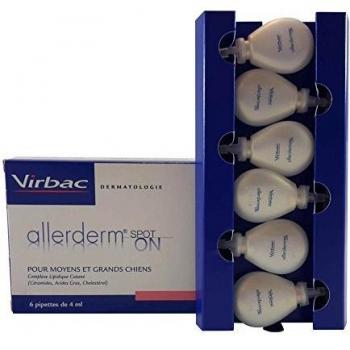 Virbac Allerderm Spot on 6 pipettes 4ml Soin cutané pour chien