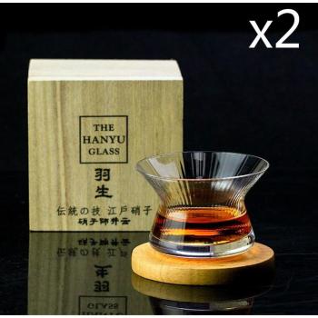 Rotating Whiskey Glass with Wooden Box