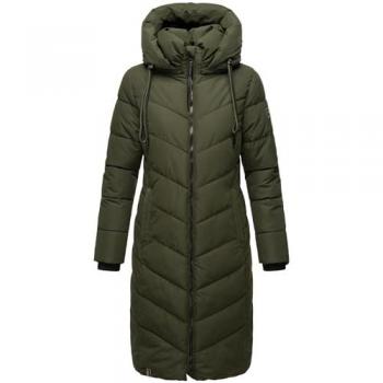 Olivgrüner Steppmantel Sahnekatzii XIV von Navahoo, Damen, 5XL