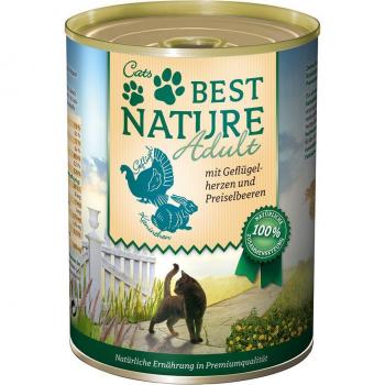 Best Nature Volwassen Kat Natvoer Gevogelte & Konijn 12x 400g