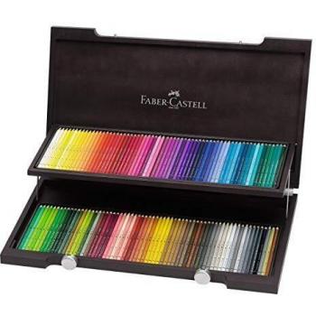 Coffret en bois de 120 crayons de couleur aquarell
