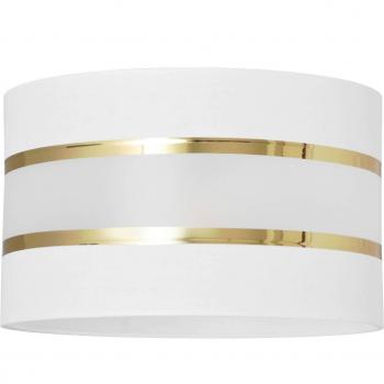 Elegant White-Gold Textile Lampshade Ø 25 cm (HELAM)