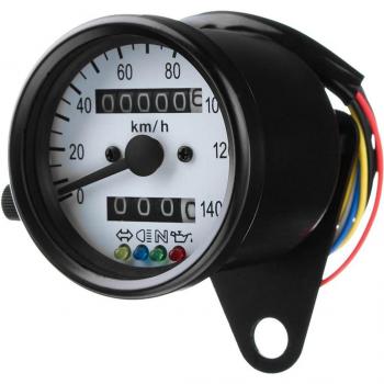 LED Backlight Motorcycle Speedometer and Tachometer Gauge KM/H
