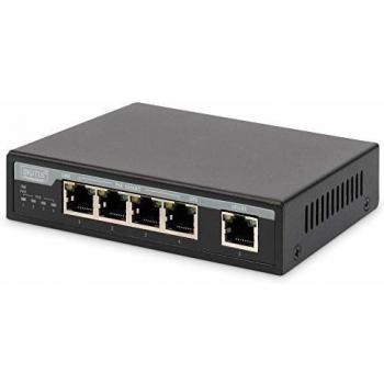Digitus Professional 4-Port PoE Switch mit Uplink
