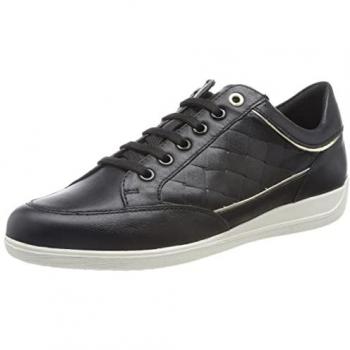 Geox Women's D Myria Black Sports Sneakers