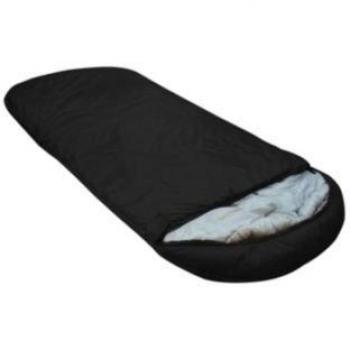 The Big Sleep 250GSM Black Sleeping Bag with Hood