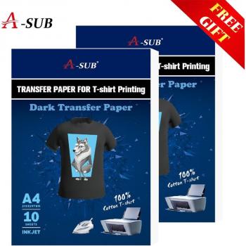 Dunkles Transferpapier A3/A4 für T-Shirts – 100 % Baumwolle, hohe Farbsättigung