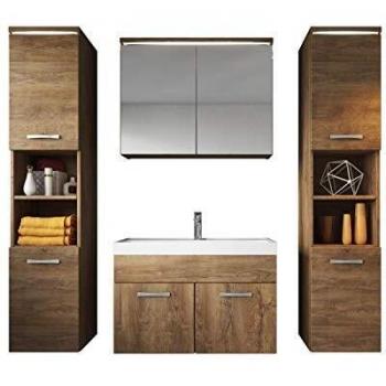 Mobile da bagno Paso xl 80cm Rovere Marrone