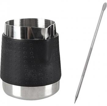 350ML Stainless Steel Milk Frother with Decorating Pen
