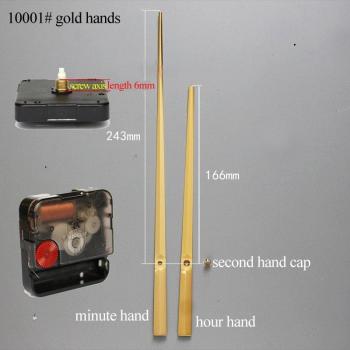 DIY High Torque Quartz Clock Movement Kit with Gold Hands
