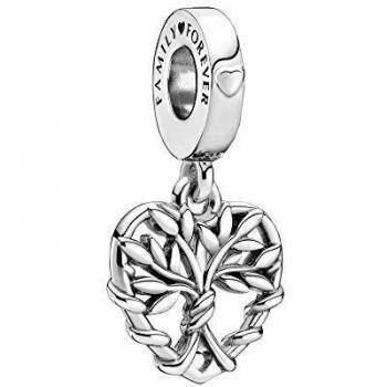 Colgante de plata de ley Árbol familiar