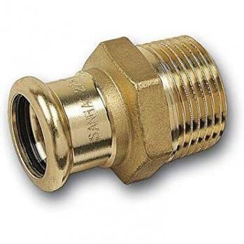 Mamelon fileté masculin Sanha bronze D22‑20 mm