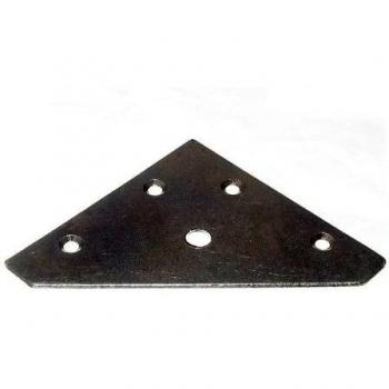 Metal Corner Fixing Plate, 83mm x 83mm x 1mm, Zinc Plated (Pack of 20)