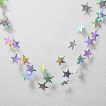 Guirlande décorative argentée pour mariage