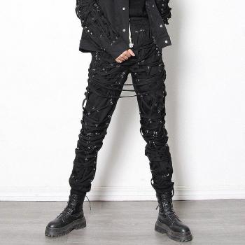 High-Waist-Kordelzug-Hose im Harajuku-Stil