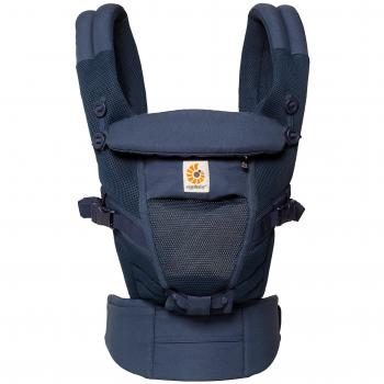 Ergobaby Adapt Cool Air Mesh Mochila Portabebés Ergonómica para Recién Nacido 3-Posiciones, Azul Marino