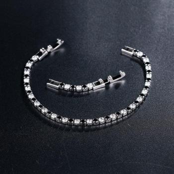 CZ 3mm Round Cut Tennis Bracelet with Free Extender Clasps