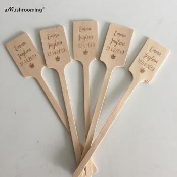 Wooden Crown Drink Stirring Sticks
