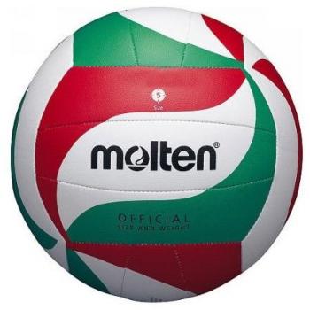 Molten Official V5M1800-L Synthetic Volleyball – Color Combo White/Red/Green – Size 5