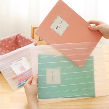 Dossier de Papeterie Kawaii A4 en PVC