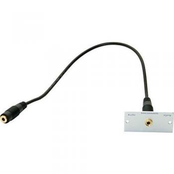 Klinkenblende 3,5 mm Audio Buchse auf Buchse Kindermann 7441000511