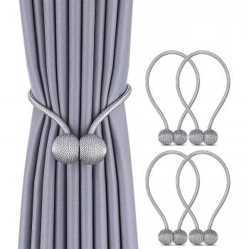 Hold-Backs Magnétiques pour Rideaux – Paquet 2 – Aucun Outil Requis