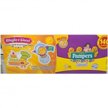 Pampers 140 Pannolini Midi 4-9 kg – pentapack progressi