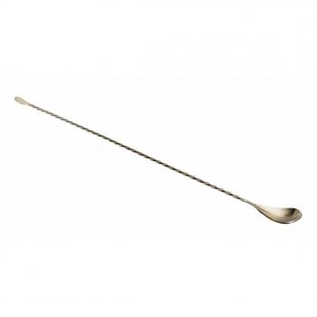Beaumont Classic 450mm Antique Brass Cocktail Spoon