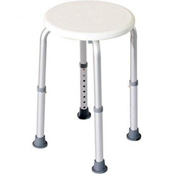 Tabouret de douche Homcom, hauteur ajustable, 136 kg